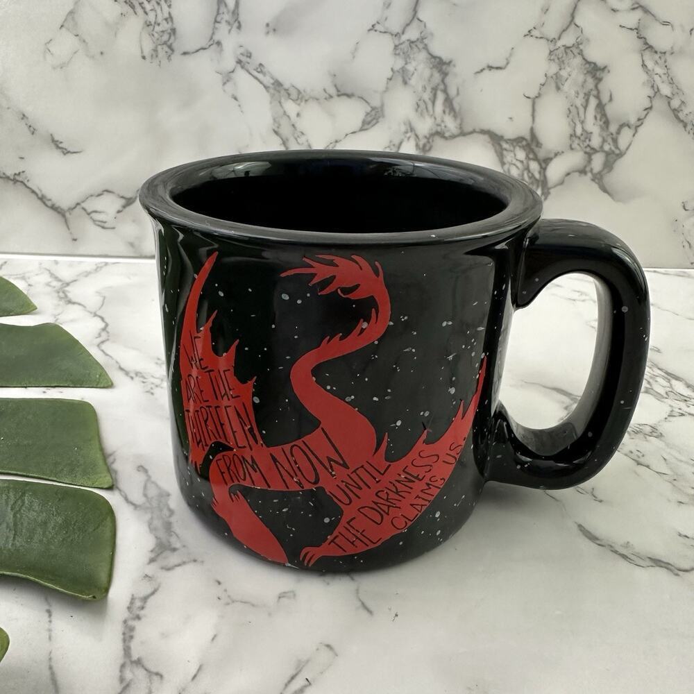 Throne of Glass Book Series Dragon Coffee Mug We Are The Thirteen Black SJM